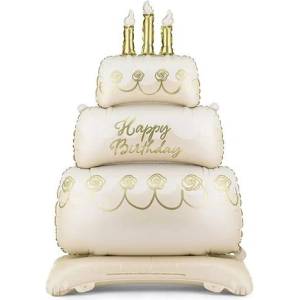 Party Deco Стоящ Фолиев Балон Торта Happy Birthday (FB374)