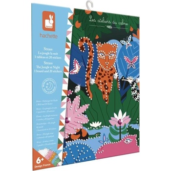 Janod Atelier Креативен комплект Мини Джунгла през нощта Стразови камъни