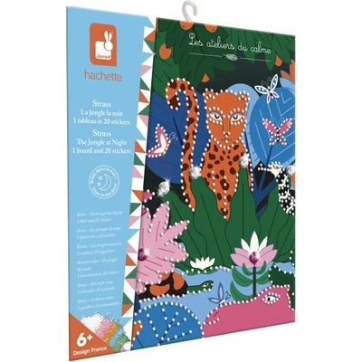 Janod Atelier Креативен комплект Мини Джунгла през нощта Стразови камъни