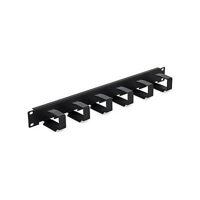 Vyvazovací panel Triton RAB-VP-X23-A1 Vyvazovací panel, 19", 1U, 6x vyvazovací háček 70x27mm, černý RAB-VP-X23-A1