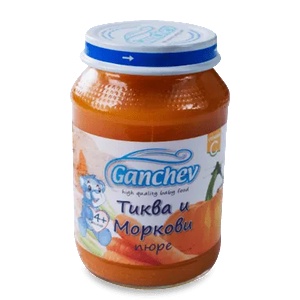 Ганчев пюре Тиква и моркови