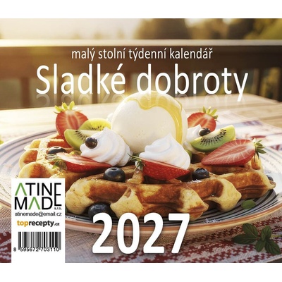 Sladké dobroty, malý stolní, týdenní, 13 x 15 cm 2027