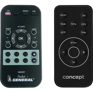 General Concept QH4000, QH4001 - дистанционно управление дубликат (Concept QH4000, QH4001)
