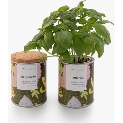 Life in a bag Bazalka designová plechovka Floral