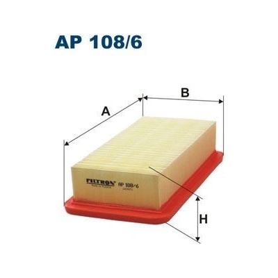 FILTRON Vzduchový filter AP 108/6