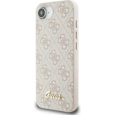 GUESS Калъф Guess 4G Script Logo MagSafe iPhone 16e - розов