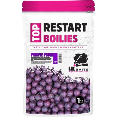 LK Baits boilies Top ReStart Purple Plum 1kg 20mm