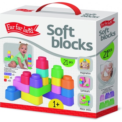 Far Far Land Stavebnice měkká 21 bloků