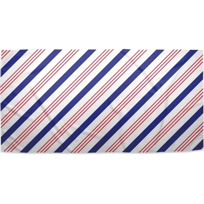 Sablio Uterák Modročervené pruhy 30 x 50 cm