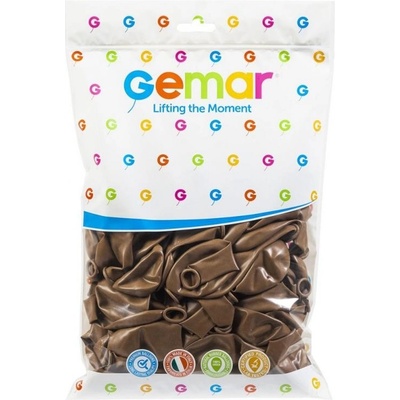 GODAN Balonky HNĚDÉ 26 cm pastelové