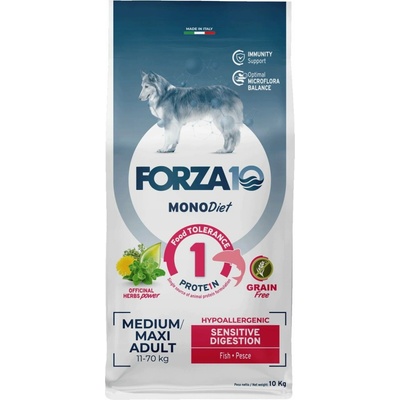 Forza10 MonoDiet Sensitive Digestion Velké a střední Rybí 10 kg