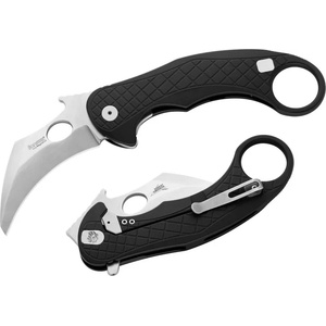 lionSTEEL Джобно ножче LIONSTEEL LE ONE 1 A BS / Karambit с алуминиева дръжка - черно (LION0217)