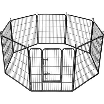 Malatec 9041 Kovová ohrádka pre psíkov a šteniatka 8dielna 80 x 80 cm