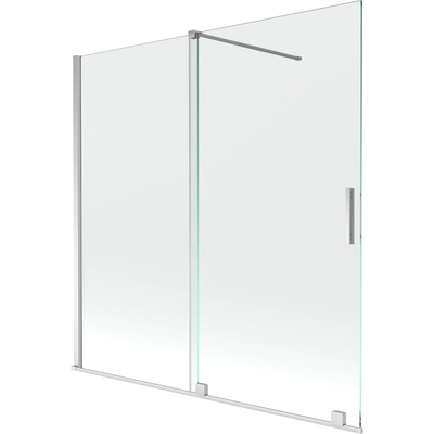 Mexen Velar двукрила плъзгаща се вана 160 x 150 см, прозрачен, хром - 896-160-000-01-01 (896-160-000-01-01)
