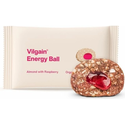 Vilgain Energy Ball BIO mandle s malinovým džemom 30 g