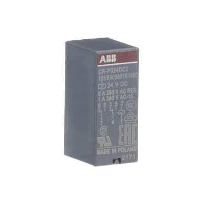 ABB Щепселно реле abb cr-p024dc2 16a/24vdc 2no (m518477)