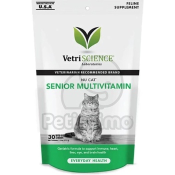 VetriScience Vetri Science Nu Cat Senior Multivitamin дъвчащи таблетки 30 бр таблетки