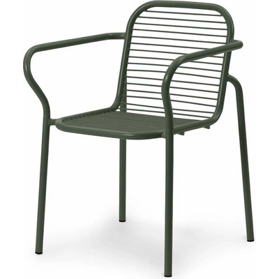Normann Copenhagen Židle s područkami Vig, dark green
