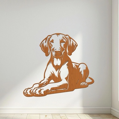 dřevo života Dřevěná dekorace psa Vizsla Rozměry (cm): 80x72, Zvolte barvu dekoru: Třešeň