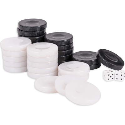 Modiano Пулове за табла Modiano - Бяло и черно