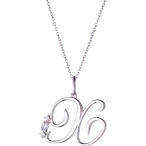 Silenti Jewelry Сребърно колие "Х