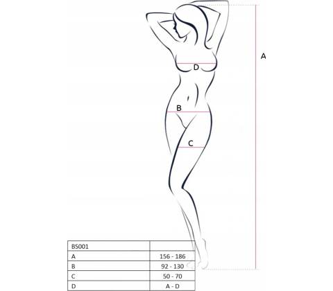 Passion Bodystocking BS001 biela