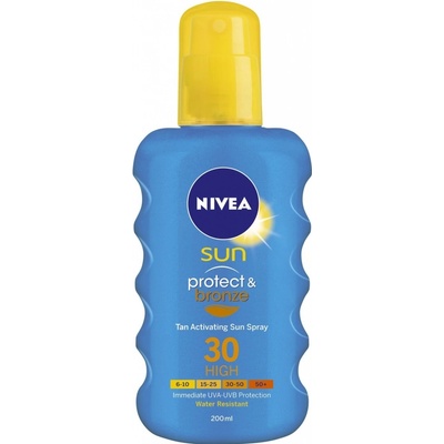 Nivea Sun Protect & Bronze Sun Spray intenzivní sprej na opalování SPF30 200 ml