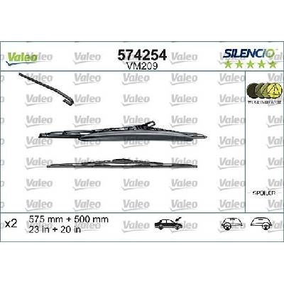 Valeo Silencio Conventional set 575+500 mm VA 574254