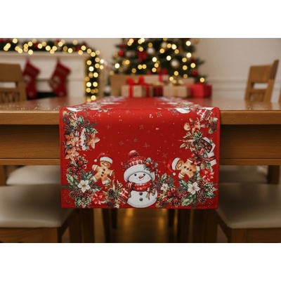 Mybesthome Vánoční ubrus běhoun XMAS PARTY červená 60x120 cm – Zboží Dáma Mybesthome Vánoční ubrus běhoun XMAS PARTY červená 60x120 cm – Zboží Dáma
