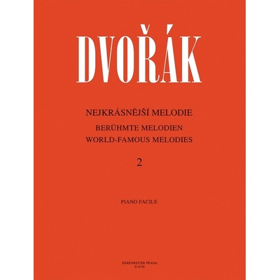 Nejkrásnější melodie 2 Antonín Dvořák noty pro klavír – Zboží Dáma