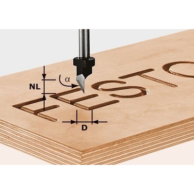 FESTOOL Fréza pro písmo HW S8 D11/60°