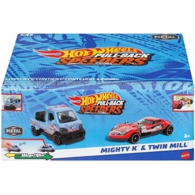 Mattel Hot Wheels PullBack Speeders Mighty K a Twin Mill