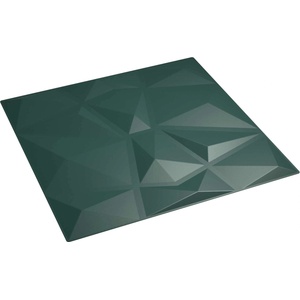 vidaXL Стенни панели 24 бр. 50 x 50 cm Зелено XPS Пяна (42046038)