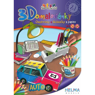 3D omalovánky Auto