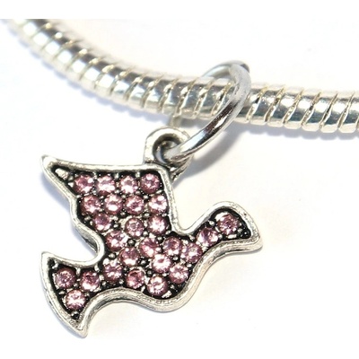 Fashion Jewerly Korálek Přívěsek Holoubek Pták svobody Volnost Bird of Freedom 2975
