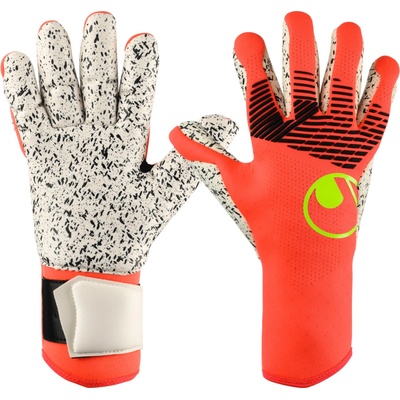 Uhlsport FM ZNE Supergrip+ Finger Surround červená/bílá/žlutá UK 7,5