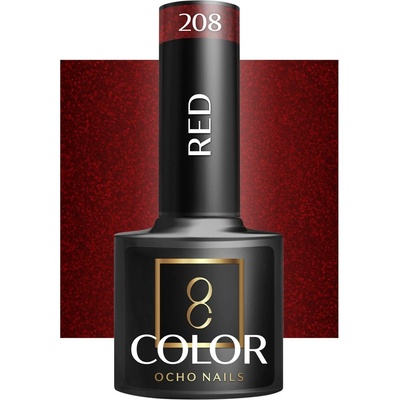 Ocho Nails lak na nechty červený 208 5 g