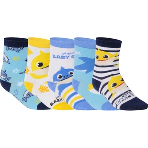 Cerdá Комплект от пет - детски чорапи Cerdá Baby Shark многоцветни Cerdá | Sin Zhalt Byal Mnogotsveten | Момчешки | 17-18