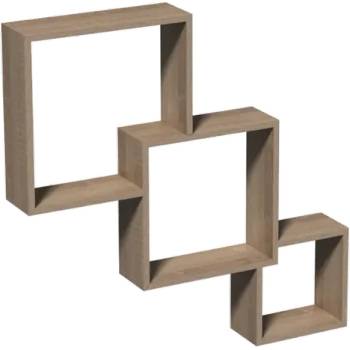 Image 1 of DOMAX ЕТАЖЕРКА КОМПОЗИЦИЯ fis 1 650х650х100мм ДЪБ (67313 , 66651)