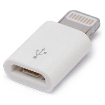 Delight 55448 iPhone Lightning MicroUSB адаптер бял (55448)
