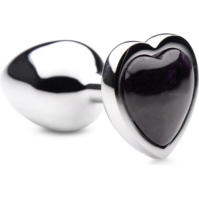 Booty Sparks Gemstones Amethyst Heart Anal Plug Small