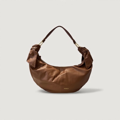 Coccinelle FUROSHIKI LARGE kožená kabelka Cognac