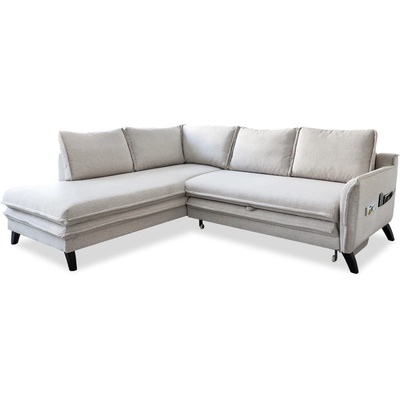 Miuform Светлобежов ъглов разтегателен диван ляв ъгъл, Charming Charlie - Miuform (Charming Charlie HAEECL-2QR LIN1)