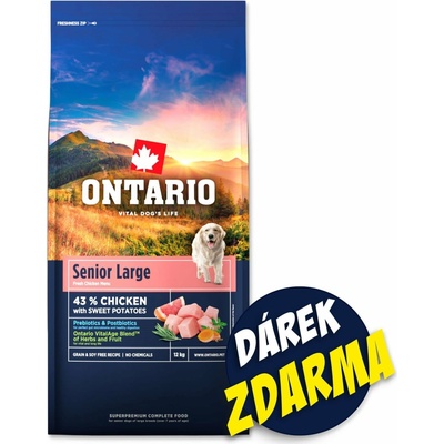 Ontario Senior Large Chicken & Sweet Potatoes 2 x 12 kg