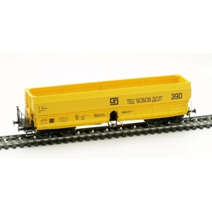 Albert Modell Саморазтоварващ се вагон БДЖ BG-TPPBD 6650 045-3, епоха VI, Fals, жълт, ТЕЦ " Бобов Дол" (665017)