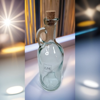 Clayre & Eef Skleněná karafa se špuntem 250 ml recyklované sklo