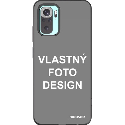 Púzdro Picasee silikónové Xiaomi Redmi Note 10 Pro - Vlastný design/motiv čierne