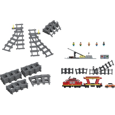 Playtive Clippys Stavebnica železnica + Koľajnice + Výhybky