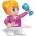 BanBao Детска играчка BanBao - Мини фигурка Момиче с чаша, 10 cm (B7225)