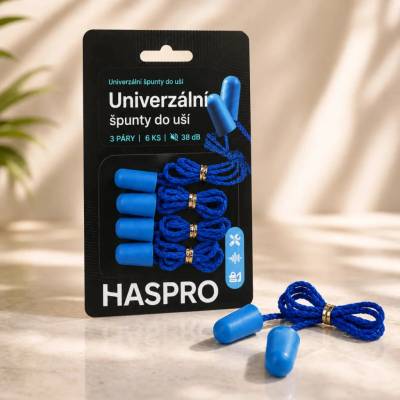 Haspro Super Soft Corded špunty 3 páry